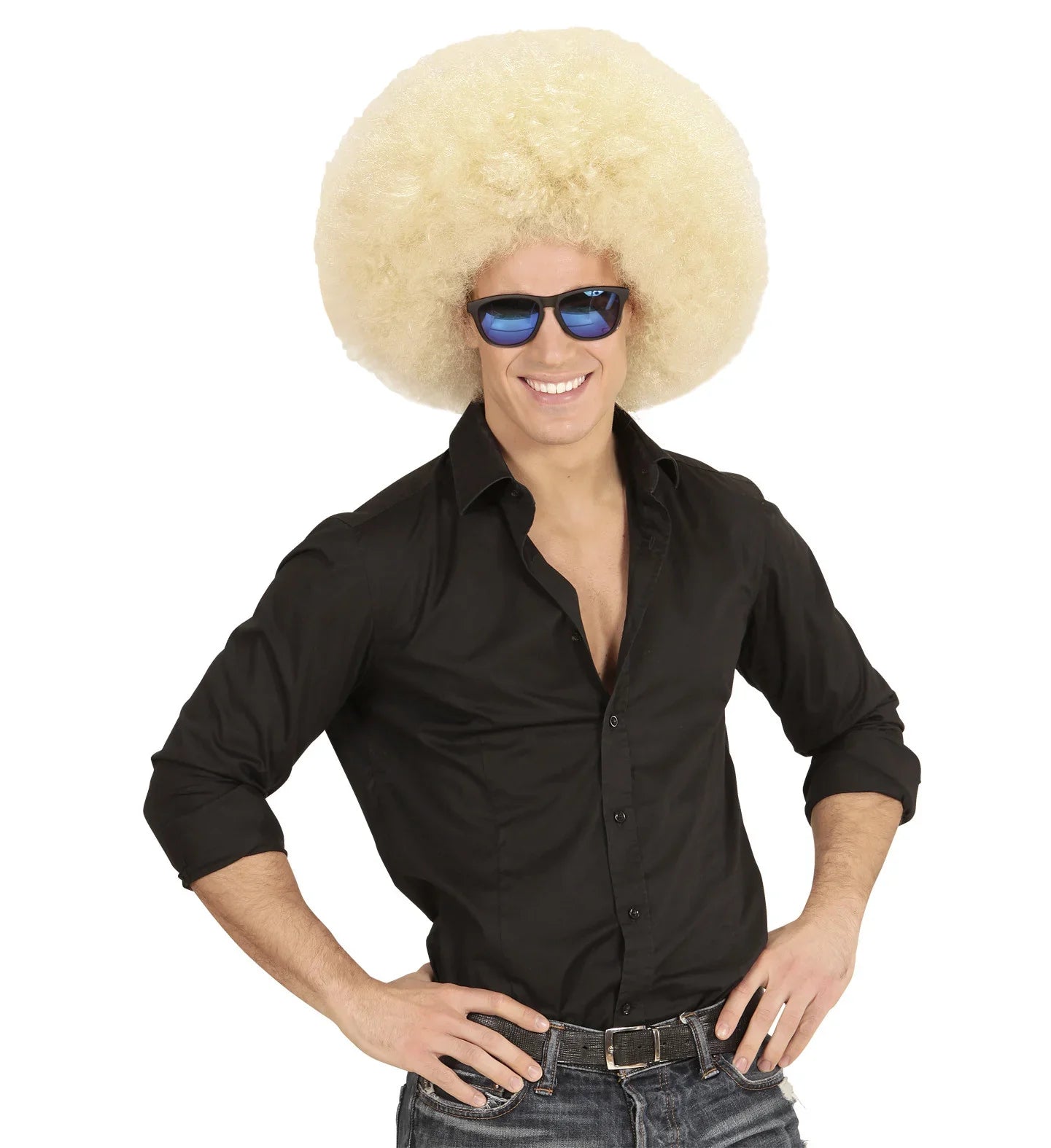 Peluca Super Afro Rubia Pelucas Widmann